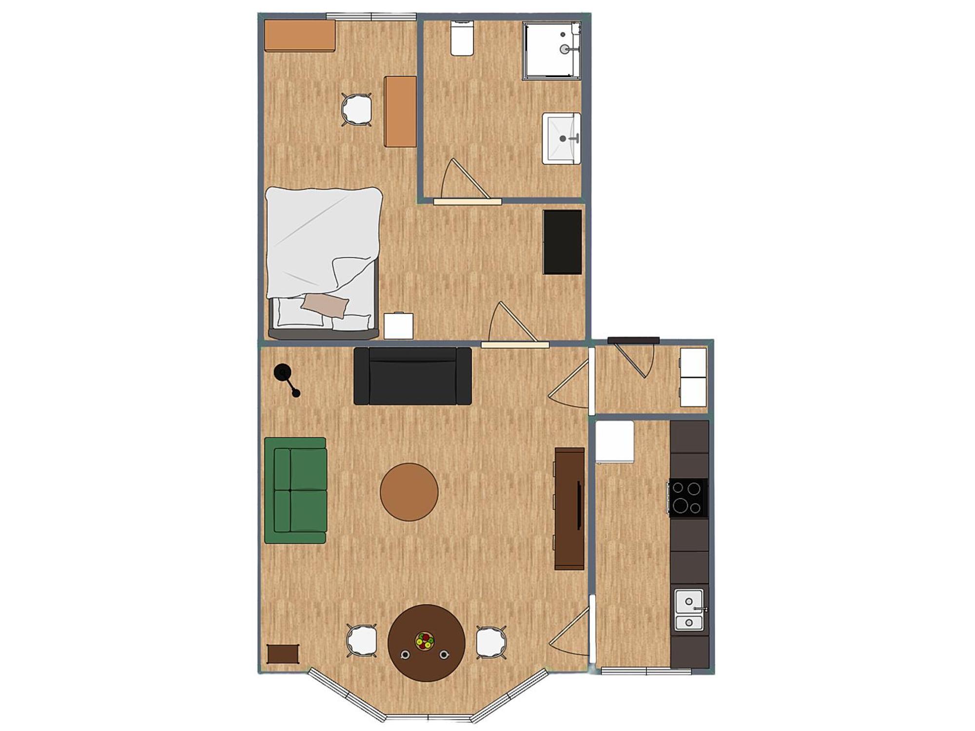 One Bedroom By Seafront